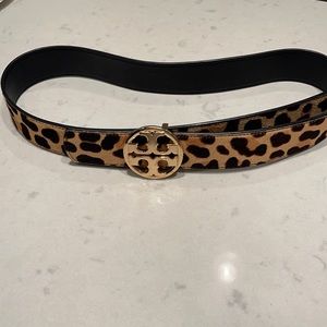 Tory Burch Animal Print Belt